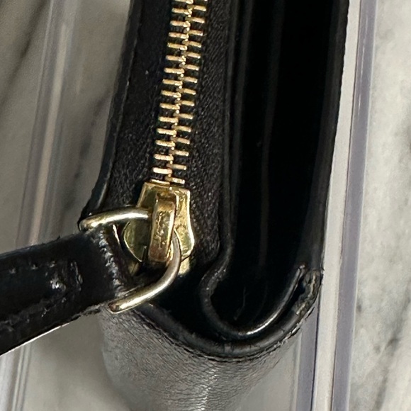 Fendi Black Bifold Leather Wallet Snap Zip Closure 8M0407 Includes COA - Picture 9 of 16